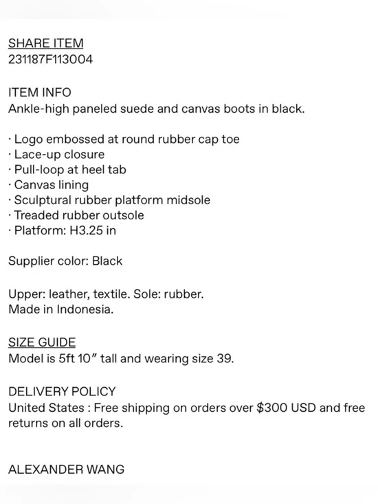 Alexander wang black storm chunky boots - Picture 7 of 7